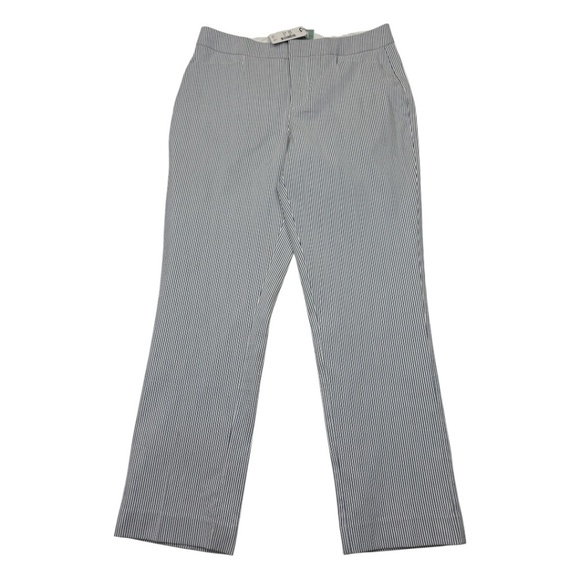 ECRU Denim - Ecru Madison Crop Straight Leg Pants Blue Stripe